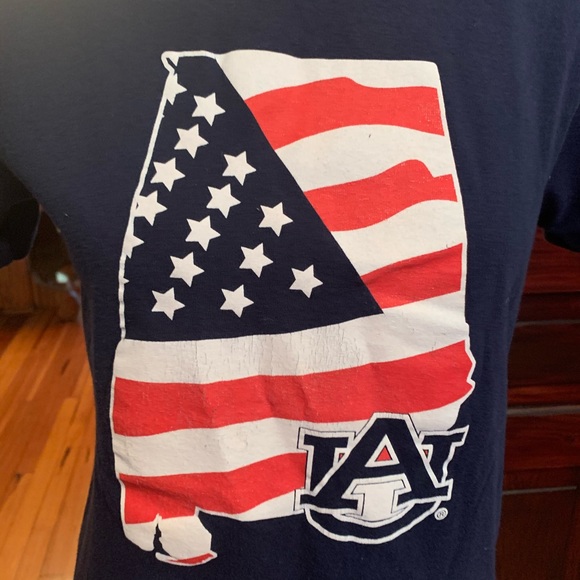 Auburn Football 4th of July Patriotic T-shirt S - Picture 2 of 8